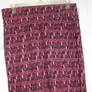 NWT LuLaRoe Cassie Pencil Skirt Lipstick Print Sz 2XL